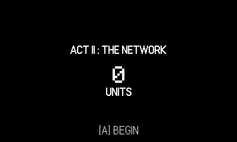 Between two acts: the new unit appears alone, at zero.