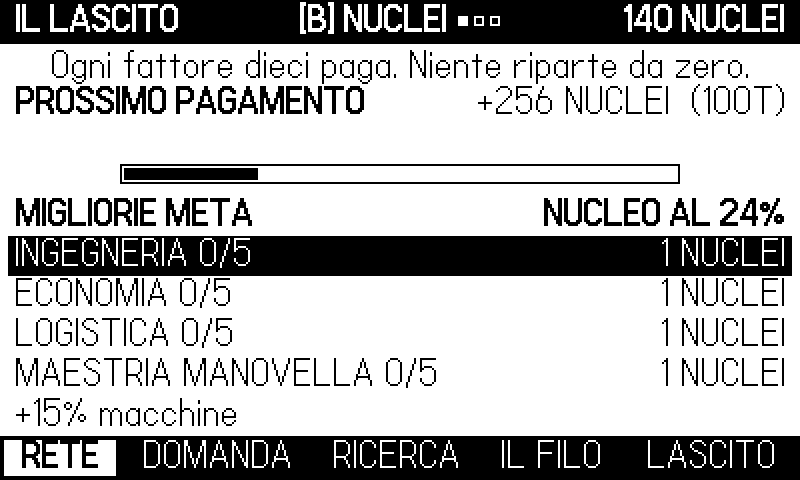 L'ascensione è un gesto manuale: si carica a manovella.
