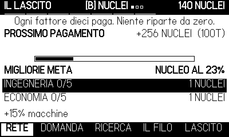 L'ACQUISITO: i nuclei guadagnati ai passaggi d'atto, e cosa comprano.