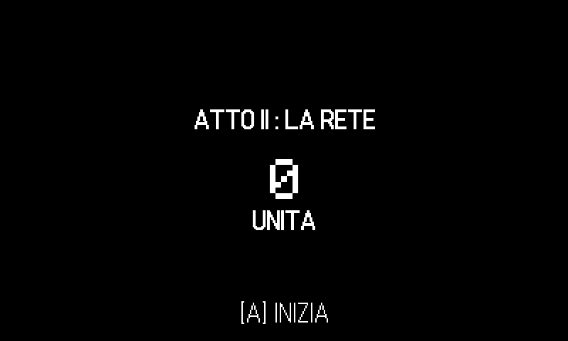 Tra due atti: la nuova unità appare da sola, a zero.