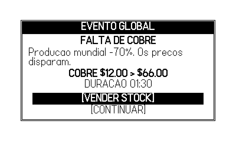 Um evento chega e move os multiplicadores ao vivo.