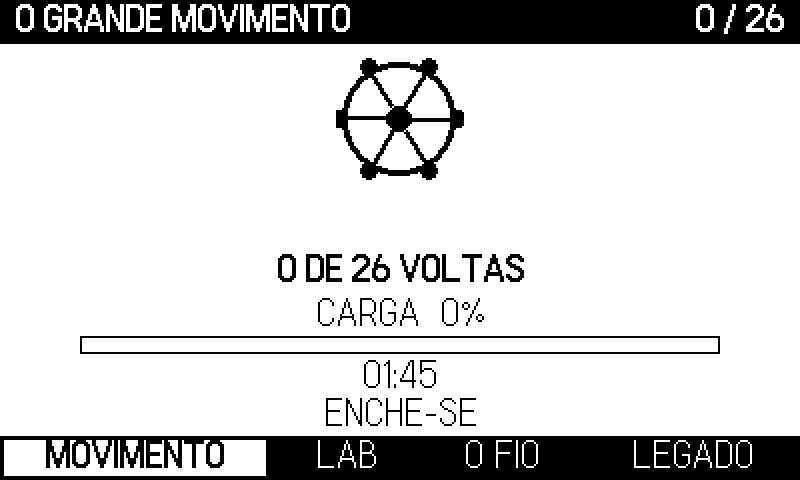 Ato IV: o grande movimento. Recuperas a manivela.